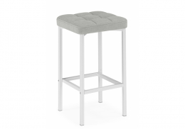 Барный стул Лофт мадера 20 / белый матовый (35x35x65)