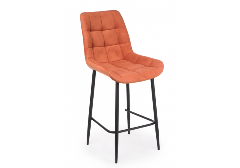 Барный стул Челси терракотовый (zd 432) / черный (50x58x99). 